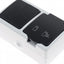 Modul priza si intrerupator dublu, 10A, 250V, IP54, putere maxima 3680W