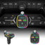 Modulator FM auto, Incarcator Auto Tip C / USB 3.1A, microSD, microfon handsfree, bluetooth, afisarea voltaj baterie, lumini LED, negru