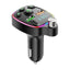 Modulator FM auto, Incarcator Auto Tip C / USB 3.1A, microSD, microfon handsfree, bluetooth, afisarea voltaj baterie, lumini LED, negru
