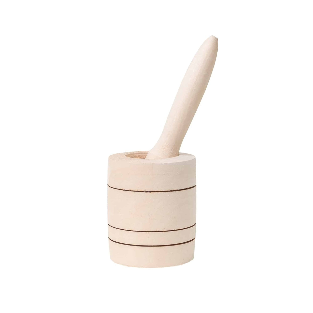 Mojar din lemn de fag, diametru 8.5 cm, inaltime 10.5 cm