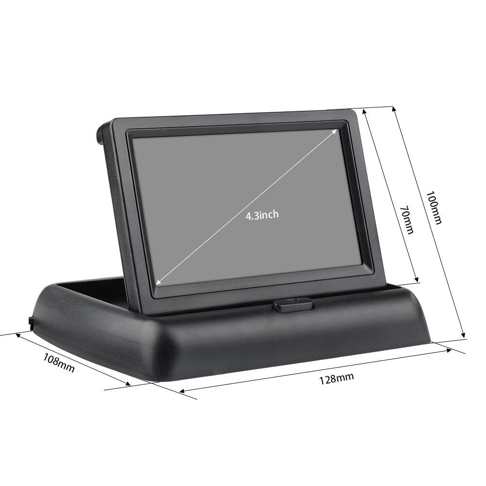 Monitor auto, FOXMAG24, ecran color TFT 4.3 inch, pliabil, 12V