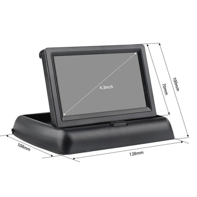 Monitor auto, FOXMAG24, ecran color TFT 4.3 inch, pliabil, 12V