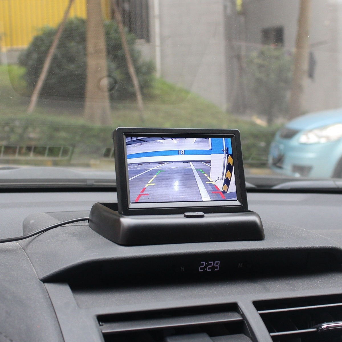Monitor auto, FOXMAG24, ecran color TFT 4.3 inch, pliabil, 12V