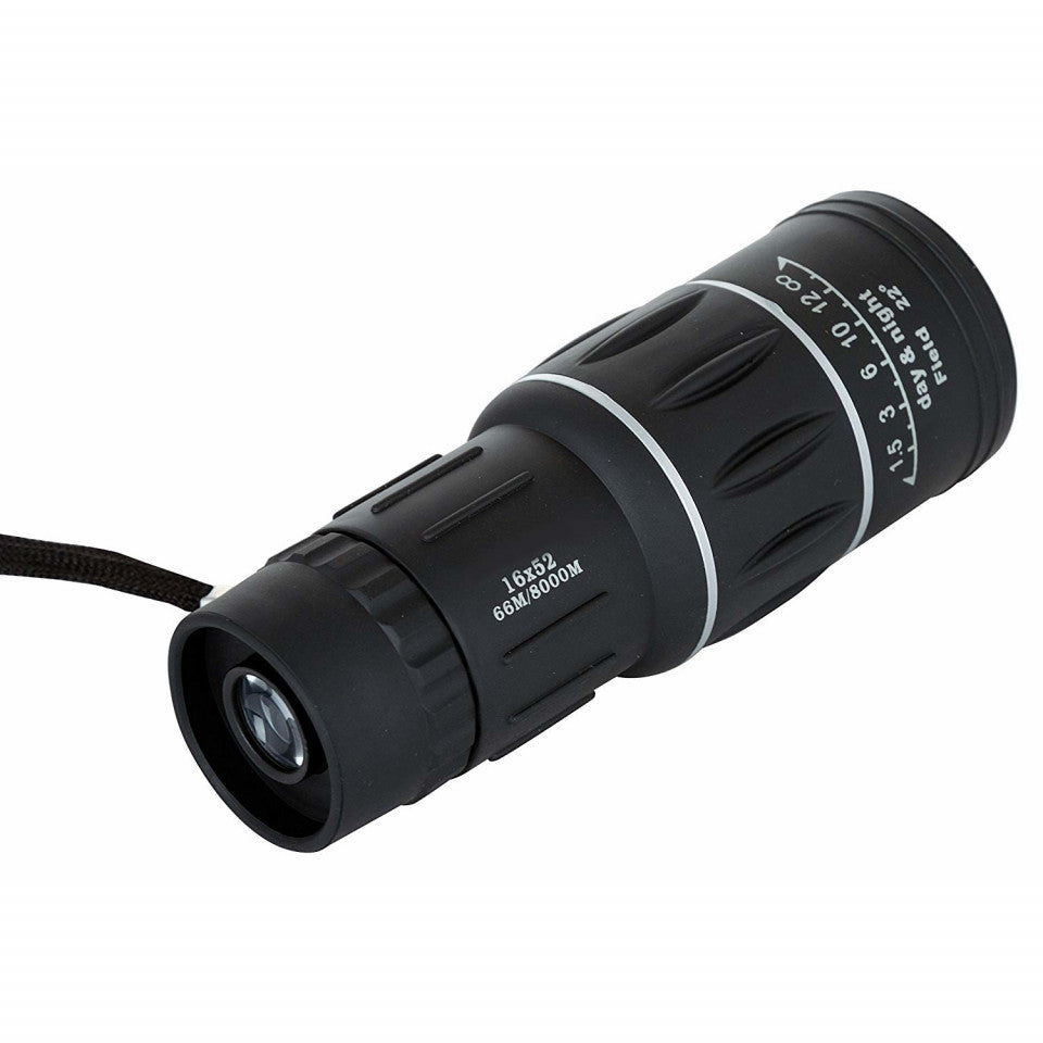 Monoclu-Telescop FOXMAG24®, Factor Marire 16 X , Diametru Lentila 52 mm , Husa Inclusa , Negru