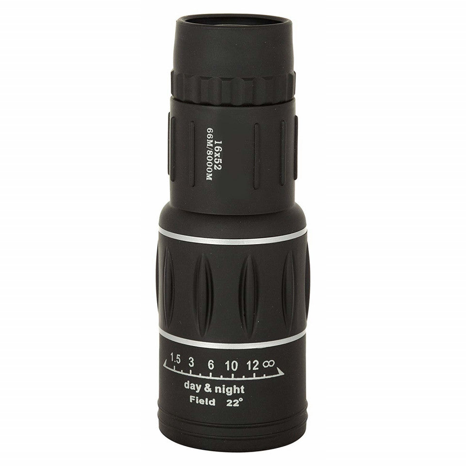 Monoclu-Telescop FOXMAG24®, Factor Marire 16 X , Diametru Lentila 52 mm , Husa Inclusa , Negru