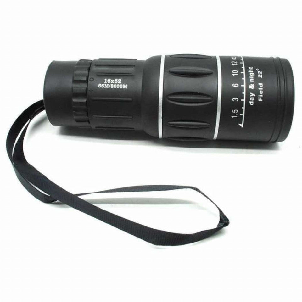 Monoclu-Telescop FOXMAG24®, Factor Marire 16 X , Diametru Lentila 52 mm , Husa Inclusa , Negru