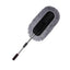 Mop auto, cu maner telescopic, cu laveta deasa din microfibra, foarte absorbanta, dimensiuni 70 x 10 cm, gri