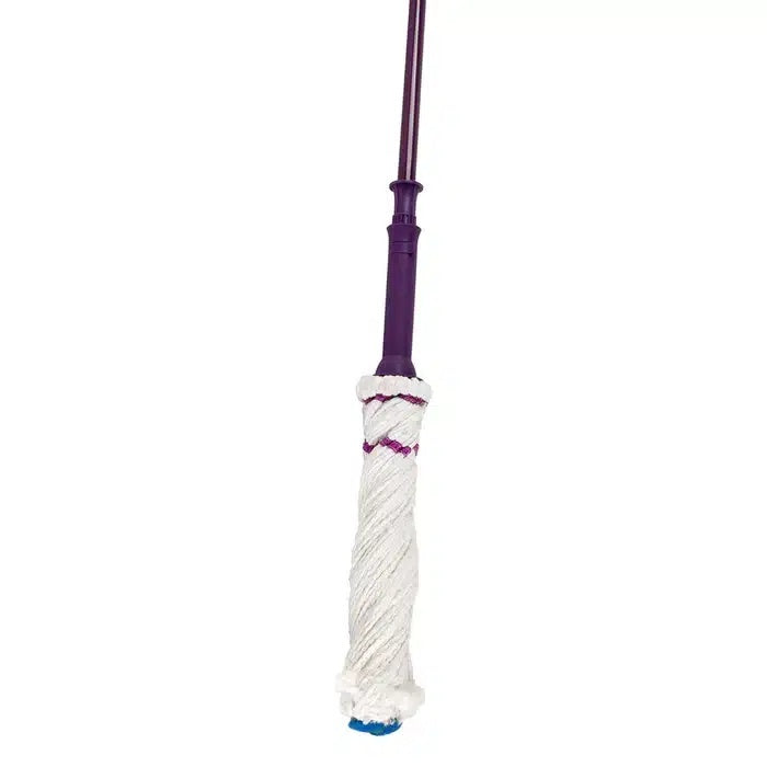 Mop Click-Click microfibra cu coada metalica 130 cm, sistem stoarcere usor
