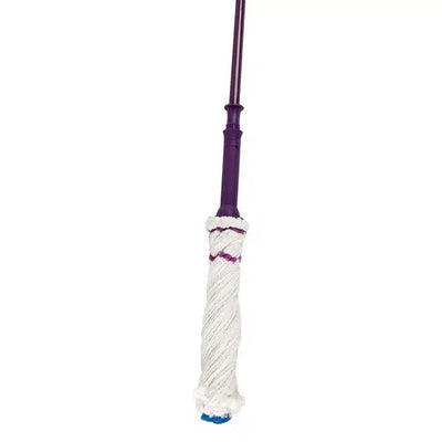 Mop Click-Click microfibra cu coada metalica 130 cm, sistem stoarcere usor