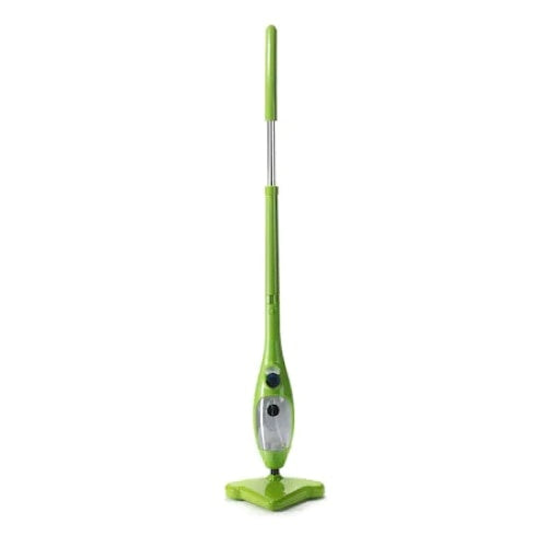 Mop cu aburi, cu mod de control al aburului, pentru pardoseli, covoare, imbracaminte, ecologic, usor de depozitat, verde