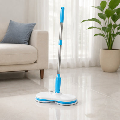 Mop Electric Fără Fir cu 2 Discuri Rotative, Albastru – imagine 2