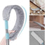 Mop flexibil, dimensiuni 97-133 cm, cu maner extensibil, din metal si microfibra, gri