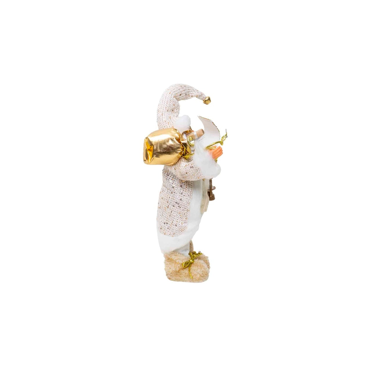 Mos Craciun decorativ, inaltime 32 cm, pentru decor Craciun