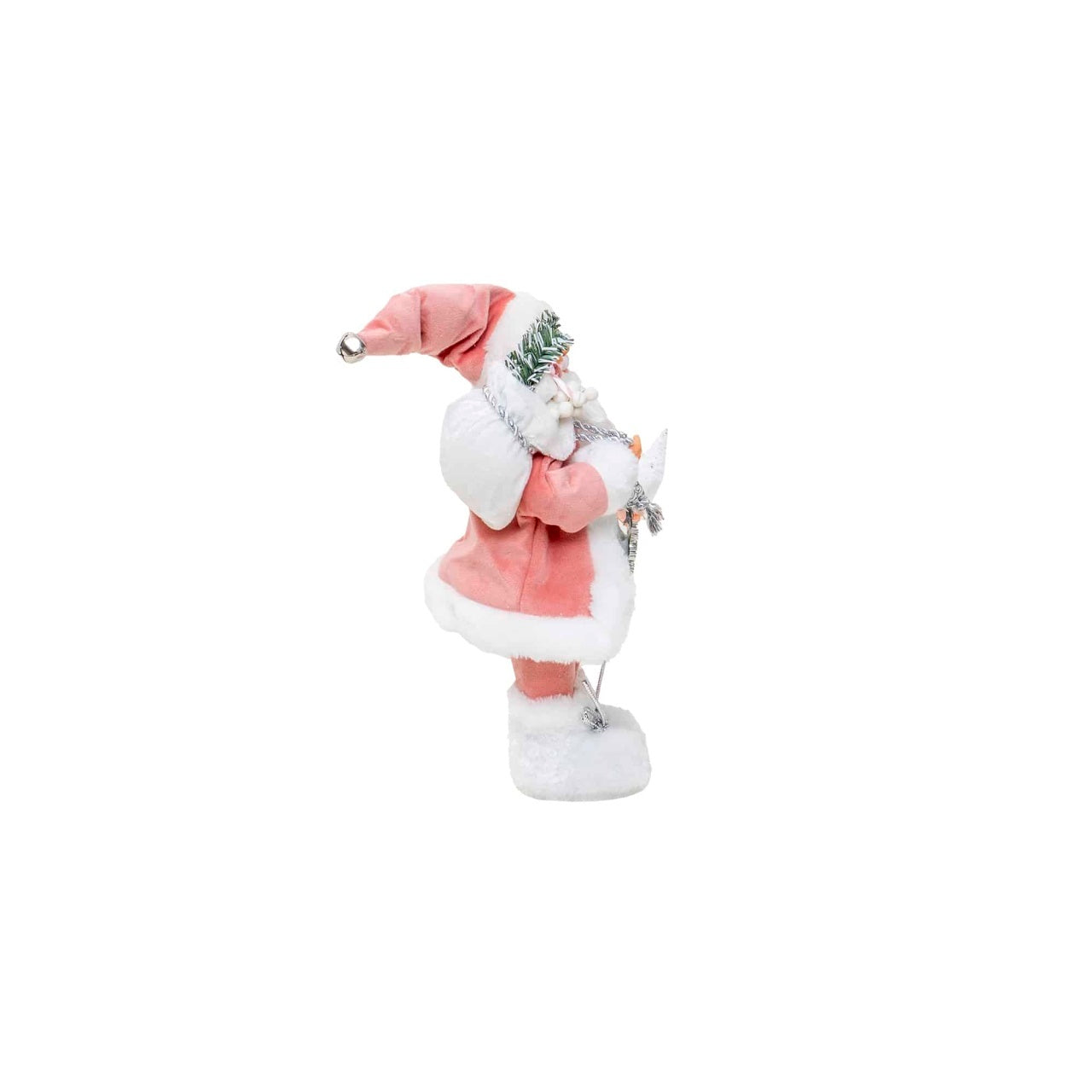 Mos Craciun decorativ inaltime 32 cm pentru decor Craciun