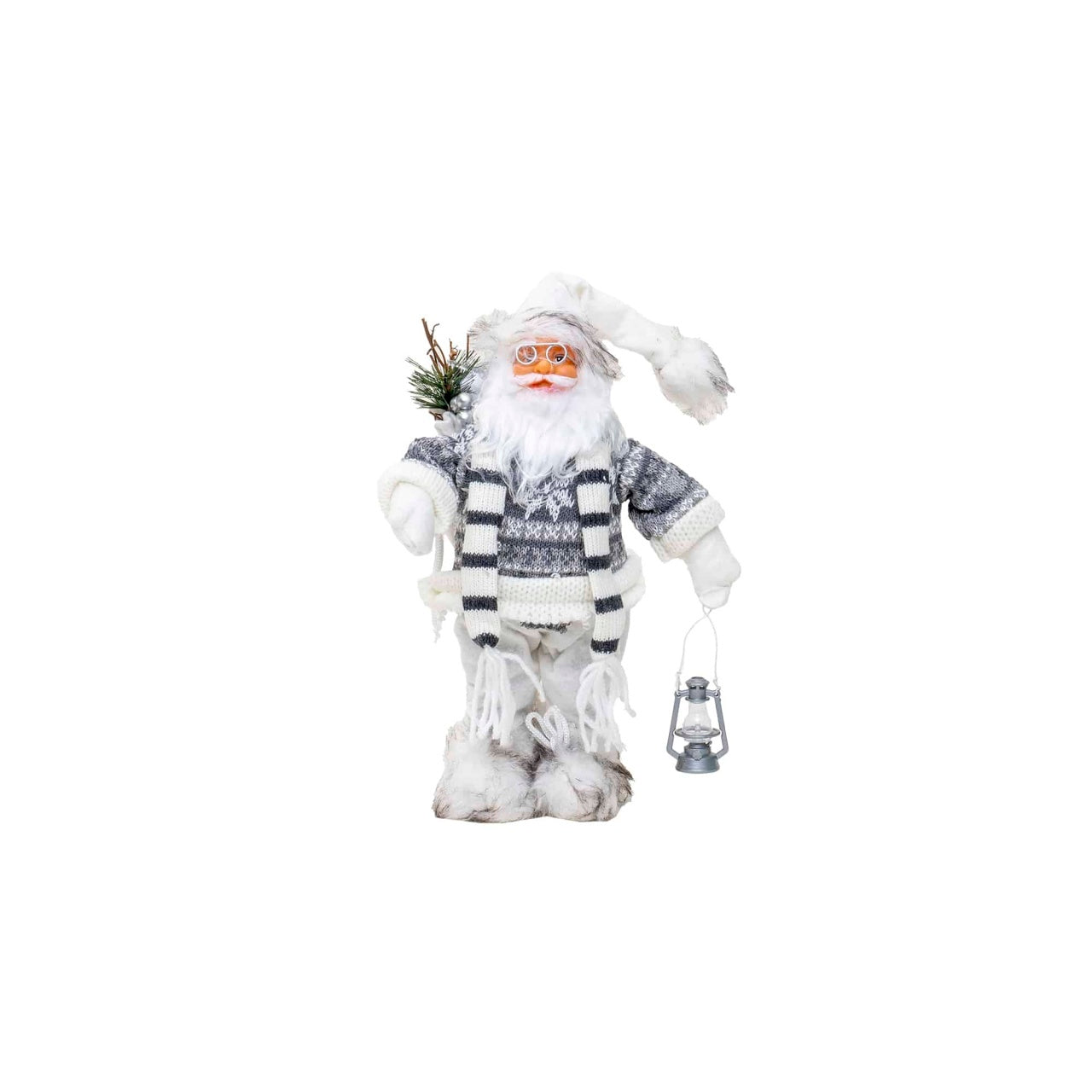 Mos Craciun decorativ, inaltime 32 cm, pentru decor de Craciun