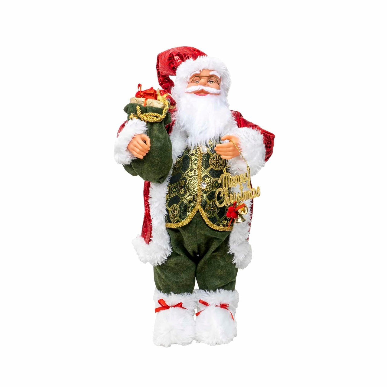Mos Craciun decorativ pentru Craciun, inaltime 60 cm
