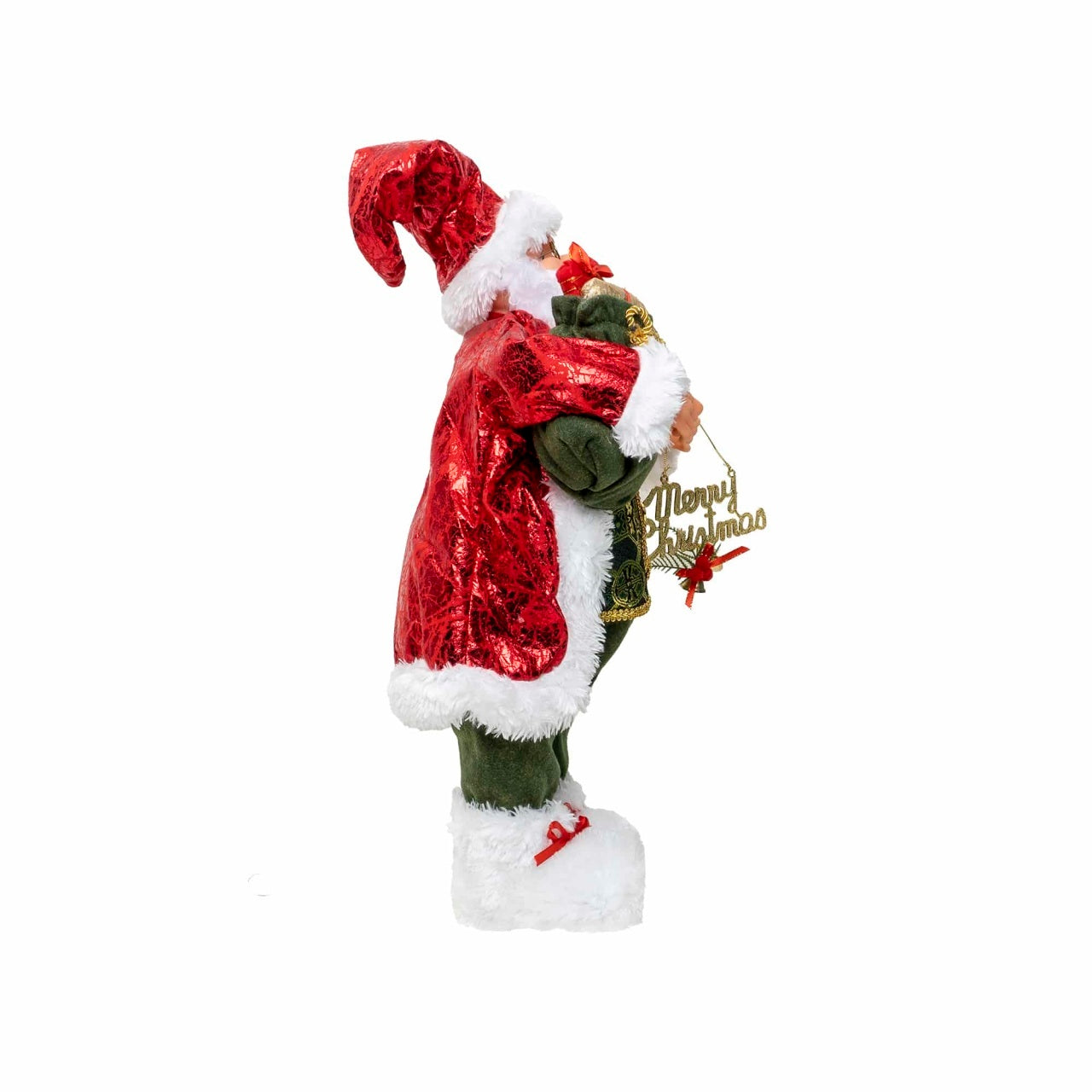 Mos Craciun decorativ pentru Craciun, inaltime 60 cm