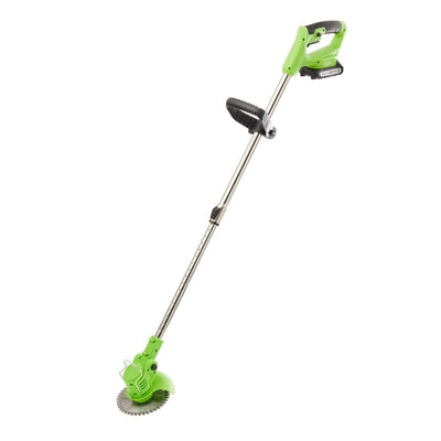 Motocoasa cu roti, trimmer iarba si gard viu, 2 acumulatori Li Ion 21V, tija telescopica, 3 tipuri de taietoare