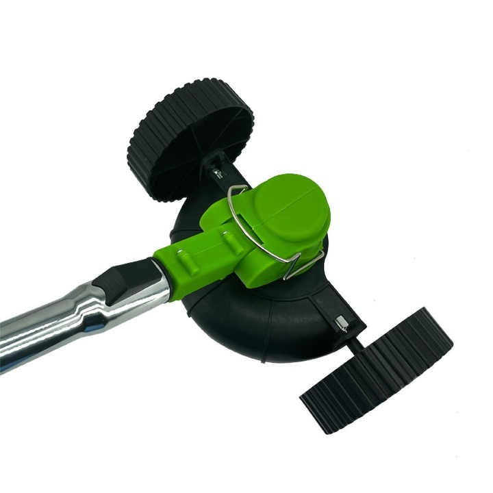 Motocoasa electrica cu 2 acumulatori, putere 1500W, cu 3 unghiuri de taiere, baterie 48V, din ABS si metal, verde