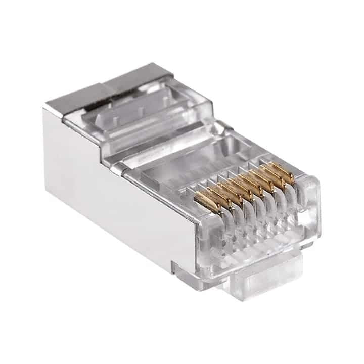 Mufa internet metal UTP, 8 conectori, CAT 5, set 100 bucati
