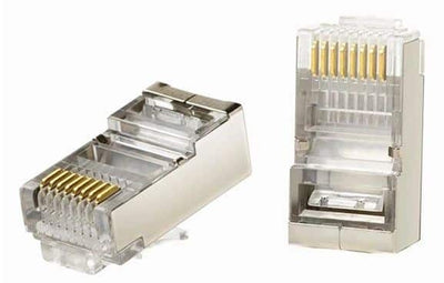 Mufa internet metal UTP, 8 conectori, CAT 5, set 100 bucati