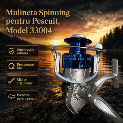 Mulineta Spinning pentru Pescuit, Model 33004 – imagine principală promoțională