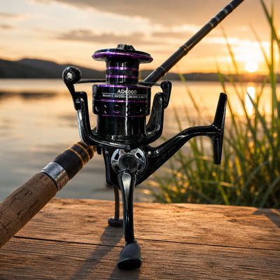 Mulineta Spinning pentru Pescuit, Model 5000 d.Hr. – imagine comercială în ambient