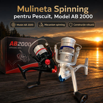 Mulineta Spinning pentru Pescuit, Model AB 2000 – imagine principală promoțională