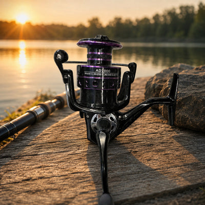 Mulineta Spinning pentru Pescuit, Model AD7000 – imagine comercială în ambient