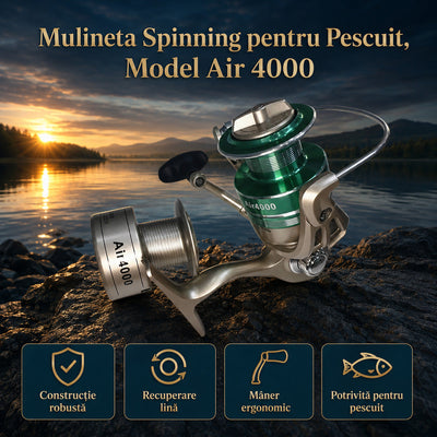 Mulineta Spinning pentru Pescuit, Model Air 4000 – imagine principală promoțională