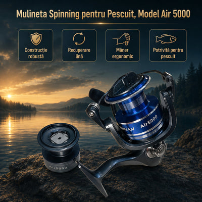 Mulineta Spinning pentru Pescuit, Model Air 5000 – imagine principală promoțională