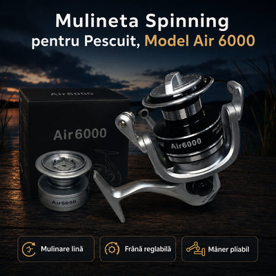 Mulineta Spinning pentru Pescuit, Model Air 6000 – imagine principală promoțională