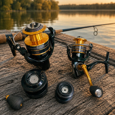 Mulineta Spinning pentru Pescuit, Model BC 1000 – imagine comercială în ambient