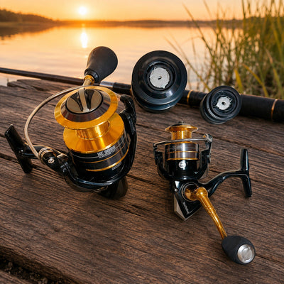 Mulineta Spinning pentru Pescuit, Model BC 3000 – imagine comercială în ambient