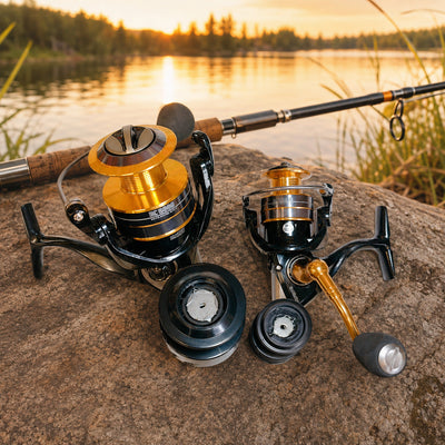 Mulineta Spinning pentru Pescuit, Model BC 5000 – imagine comercială în ambient