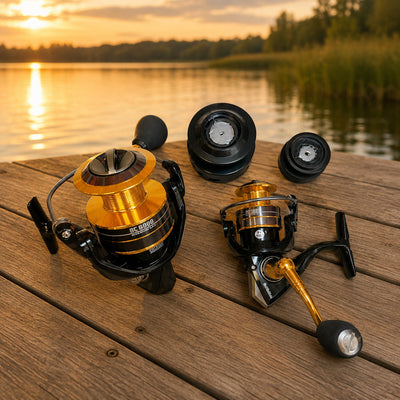 Mulineta Spinning pentru Pescuit, Model BC 6000 – imagine comercială în ambient