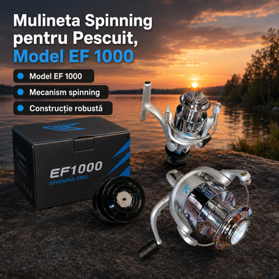 Mulineta Spinning pentru Pescuit, Model EF 1000 – imagine principală promoțională