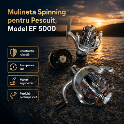 Mulineta Spinning pentru Pescuit, Model EF 5000 – imagine principală promoțională