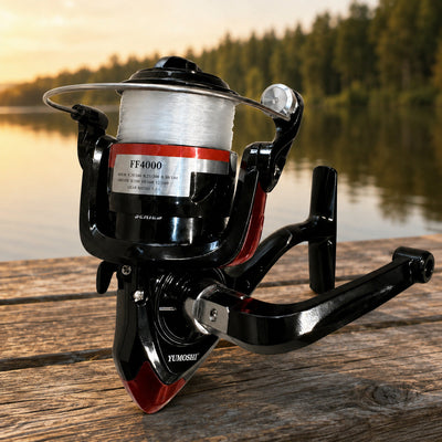 Mulineta Spinning pentru Pescuit, Model FF4000 – imagine comercială în ambient