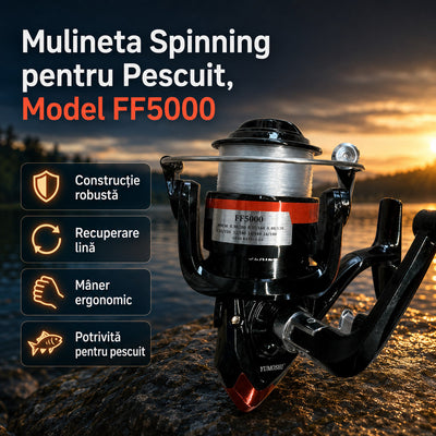 Mulineta Spinning pentru Pescuit, Model FF5000 – imagine principală promoțională
