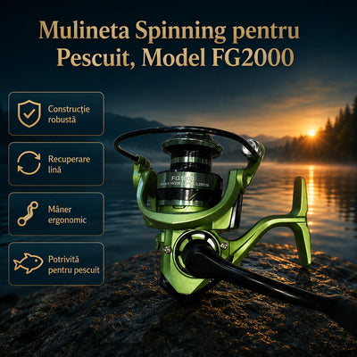Mulineta Spinning pentru Pescuit, Model FG2000 – imagine principală promoțională