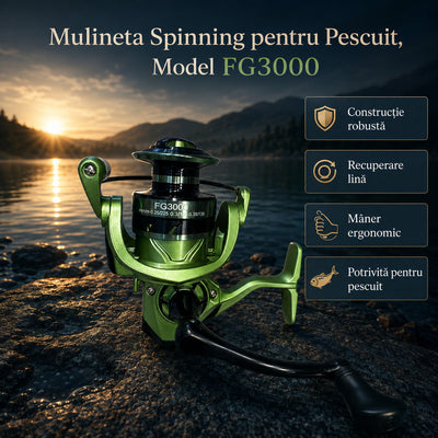 Mulineta Spinning pentru Pescuit, Model FG3000 – imagine principală promoțională