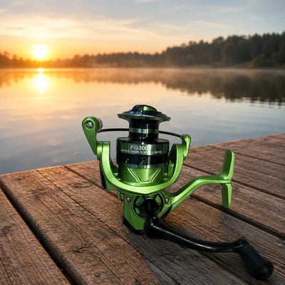 Mulineta Spinning pentru Pescuit, Model FG3000 – imagine comercială în ambient
