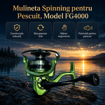 Mulineta Spinning pentru Pescuit, Model FG4000 – imagine principală promoțională