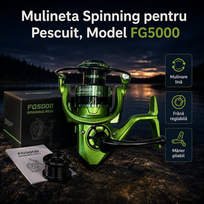 Mulineta Spinning pentru Pescuit, Model FG5000 – imagine principală promoțională