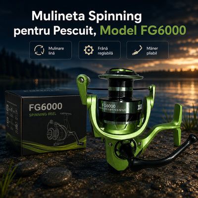 Mulineta Spinning pentru Pescuit, Model FG6000 – imagine principală promoțională