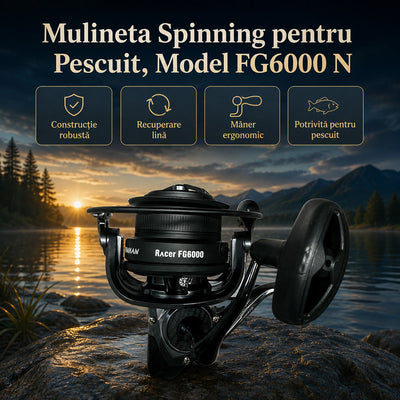 Mulineta Spinning pentru Pescuit, Model FG6000 N – imagine principală promoțională
