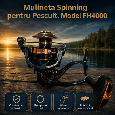 Mulineta Spinning pentru Pescuit, Model FH4000 – imagine principală promoțională