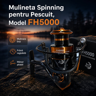 Mulineta Spinning pentru Pescuit, Model FH5000 – imagine principală promoțională