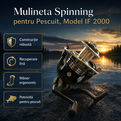 Mulineta Spinning pentru Pescuit, Model IF 2000 – imagine principală promoțională